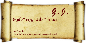 György Józsua névjegykártya